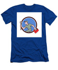 Mechanic Spanner Toolbox Running Circle Cartoon Aloysius Patrimonio T-Shirt
