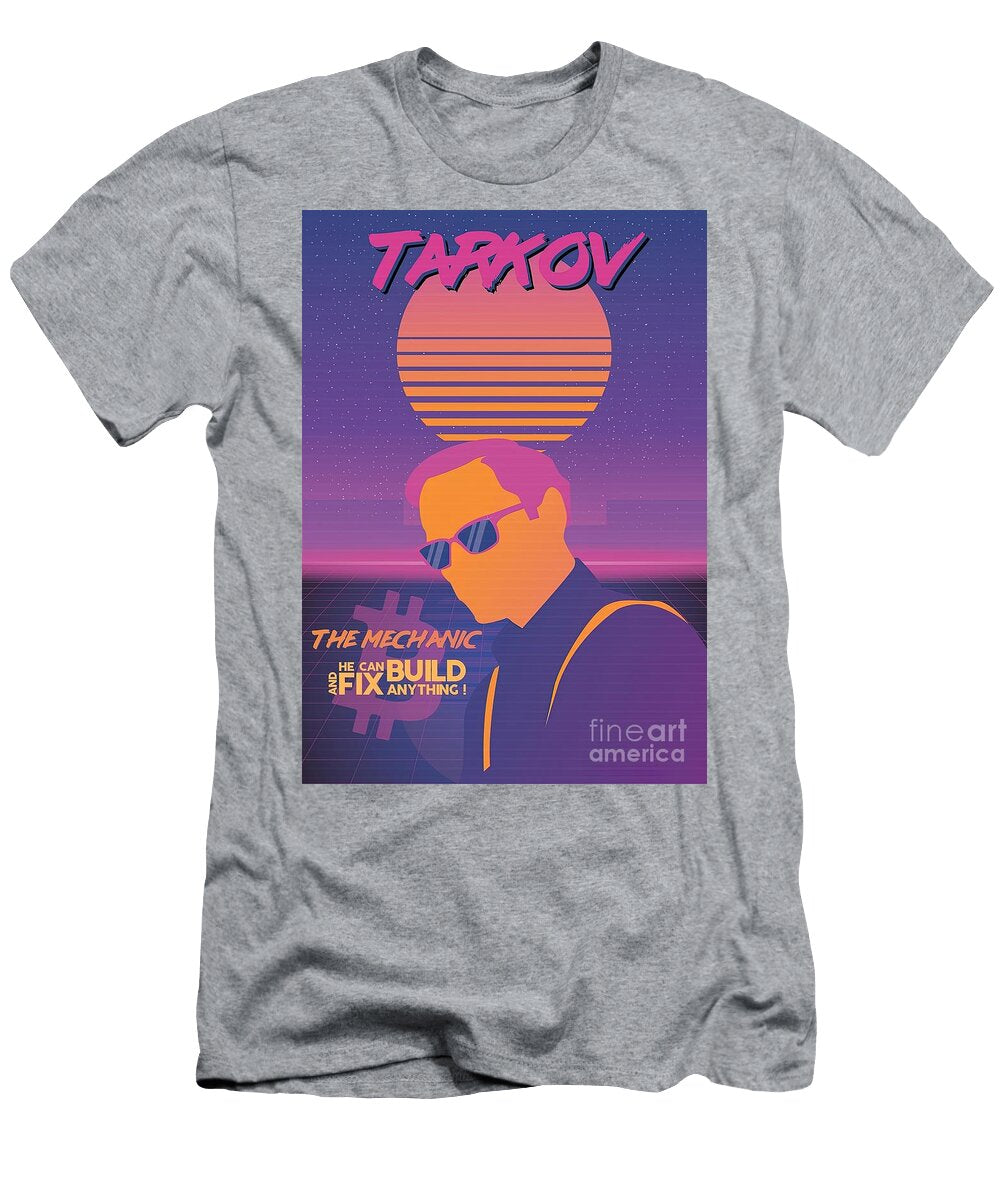 Mechanic Synthwave Edition Escape From Tarkov Hughes Leah T-Shirt