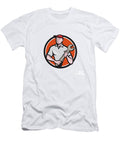 Mechanic Worker Standing Spanner Circle Cartoon Aloysius Patrimonio T-Shirt