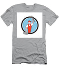 Mechanic Wrench Toolbox Circle Cartoon Aloysius Patrimonio T-Shirt