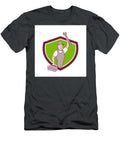Mechanic Wrench Toolbox Crest Cartoon Aloysius Patrimonio T-Shirt