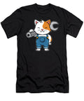 Mechanical Engineer Mechanic Cat with a Wrench for Mechanics Tom Schiesswald T-Shirt
