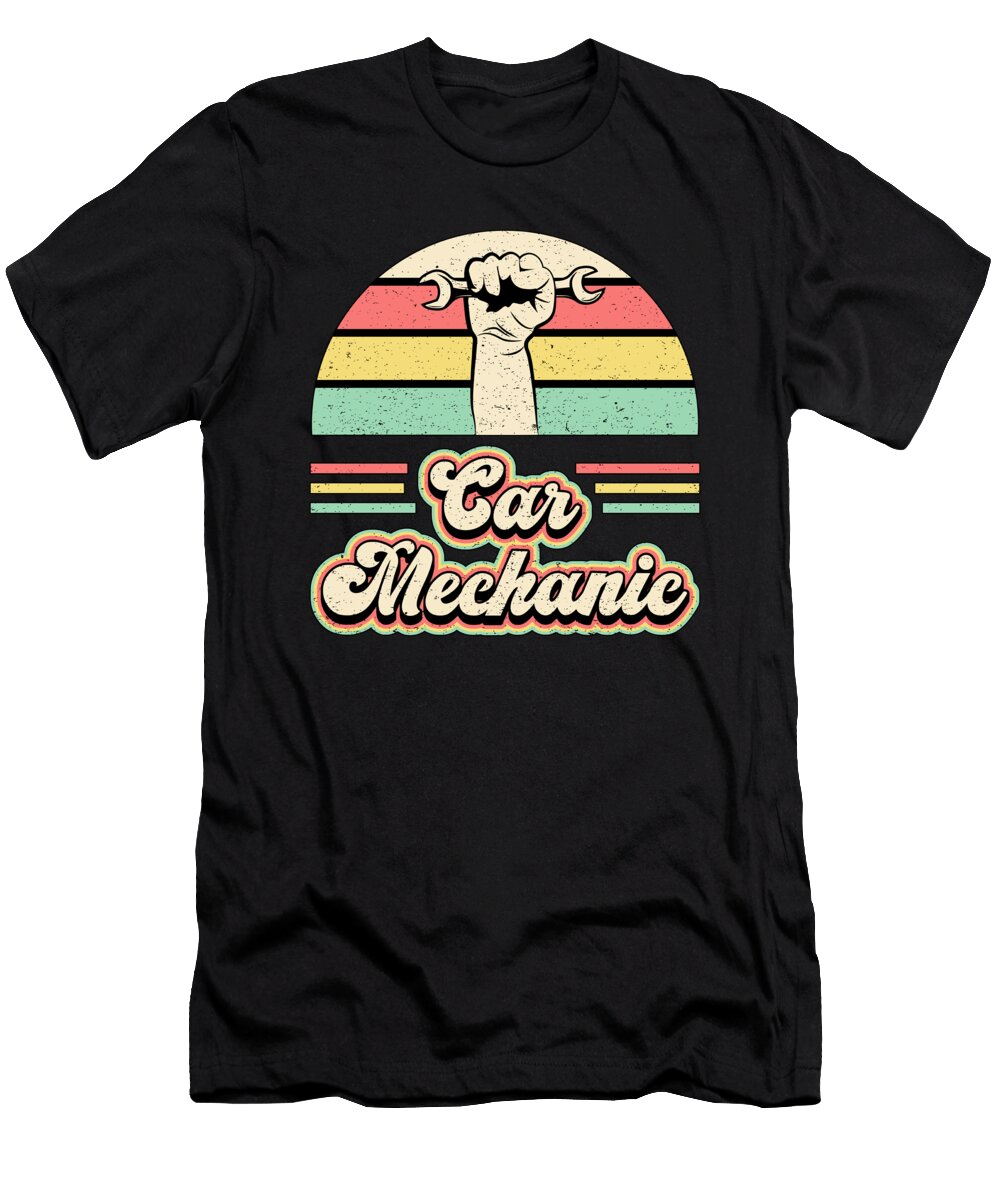 Mechanics Car Mechanic Engine Car Funny Gift Idea Tshirtconcepts Marvin Poppe T-Shirt