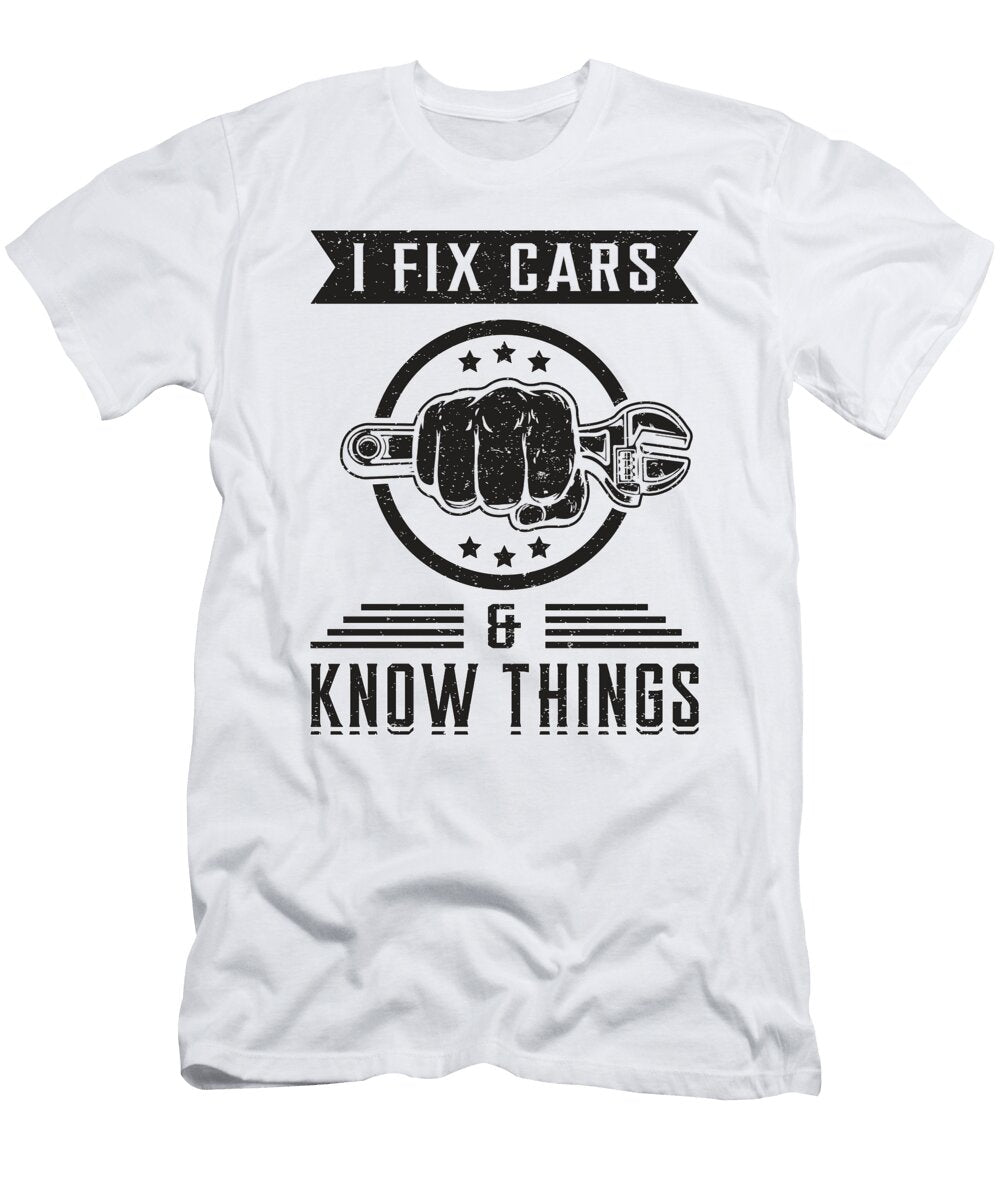 Mechanics Car Mechanic Engine Garage Funny Gift Tshirtconcepts Marvin Poppe T-Shirt