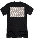 Medium Brown and White Rhombus Arrow Pattern Petite Pattern Minimal Graphic Designs T-Shirt