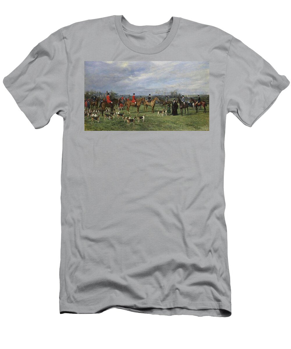 Meet of the Quorn Hounds At Kirby Gate Nov 7 1910 Heywood Hardy T-Shirt