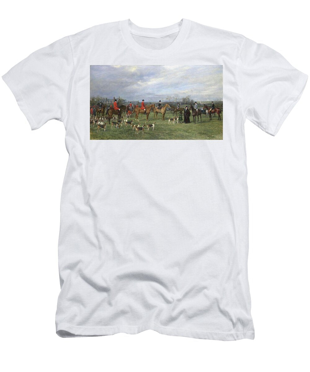 Meet of the Quorn Hounds At Kirby Gate November 7 1910 Heywood Hardy 1842 1933 T-Shirt