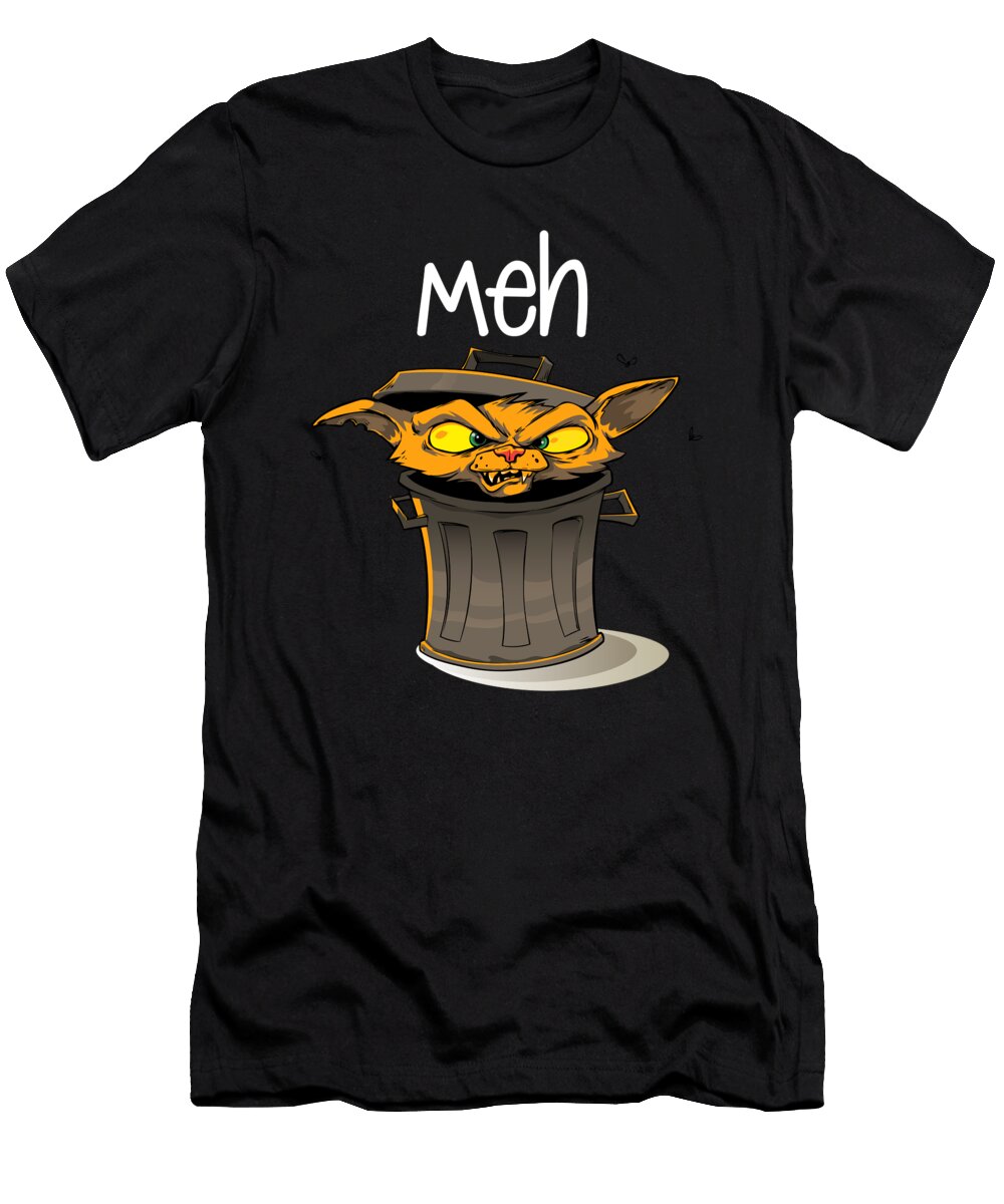 Meh Cat Cat Lover Meow Owner Steven Zimmer T-Shirt