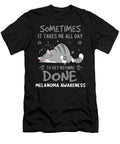 Melanoma Awareness Cat Ribbon Thepassionshop T-Shirt