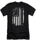 Melanoma Cancer Awareness American Flag Black Ribbon Thepassionshop T-Shirt