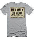 Men Walk on Moon Newspaper Mindy Sommers T-Shirt