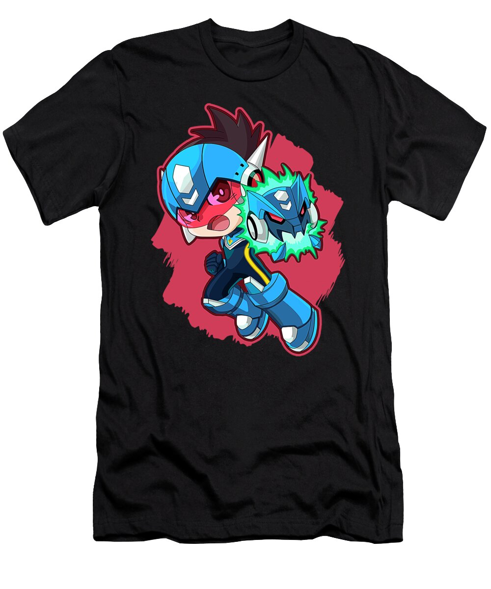 Men Women Mega Japanese Man Video Games Funny Men Fan Anime Chipi T-Shirt