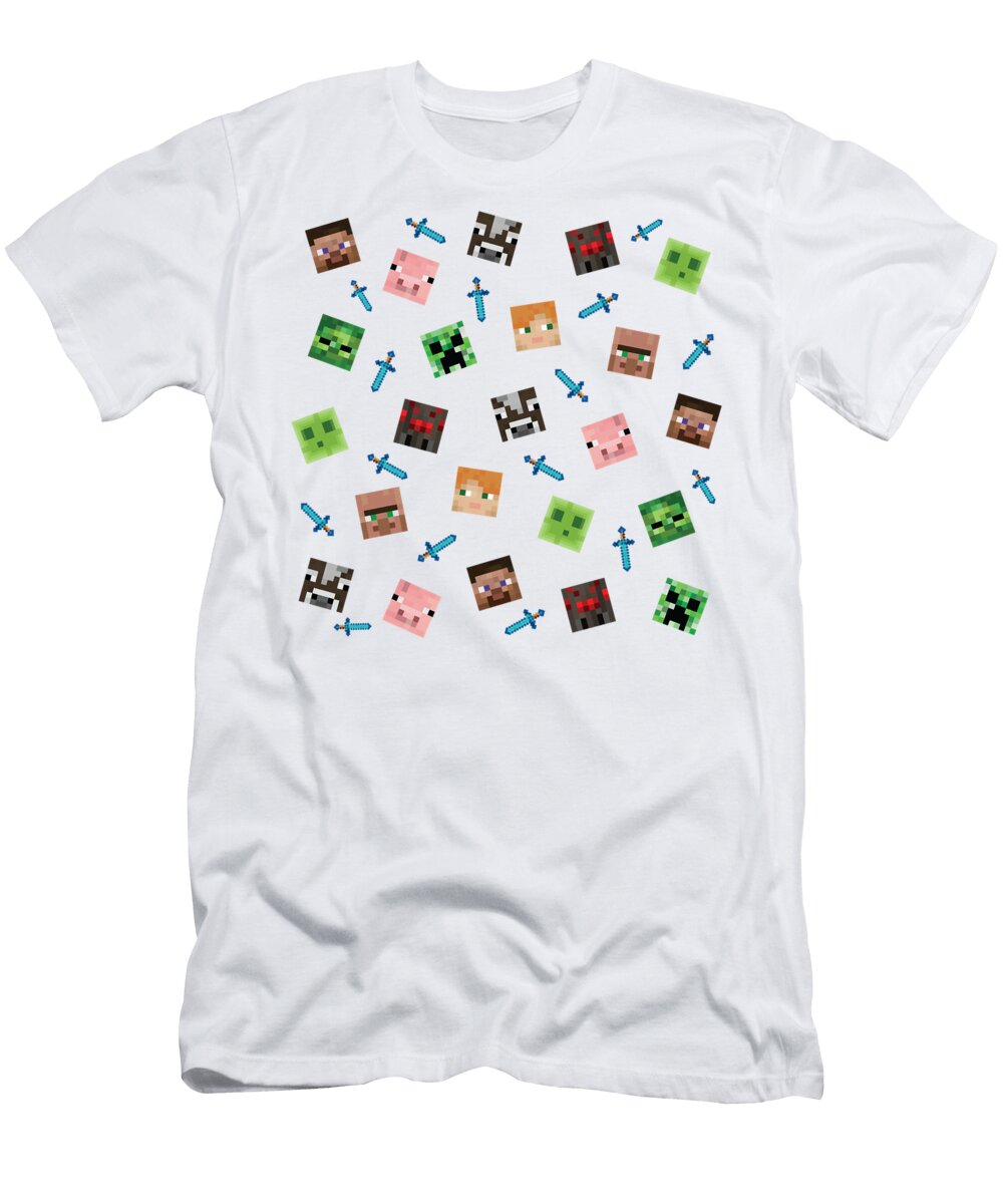 Men Women Video Minecraft Games Awesome Music Fan Anime Chipi T-Shirt
