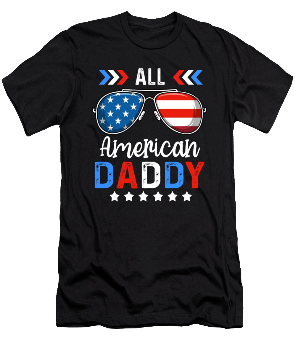 Mens All American Daddy USA Flag Matching Family Tinh Tran Le Thanh T-Shirt