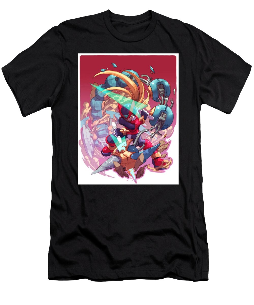 Mens Funny Mega Japanese Man Video Games Gift for Music Fans Anime Chipi T-Shirt