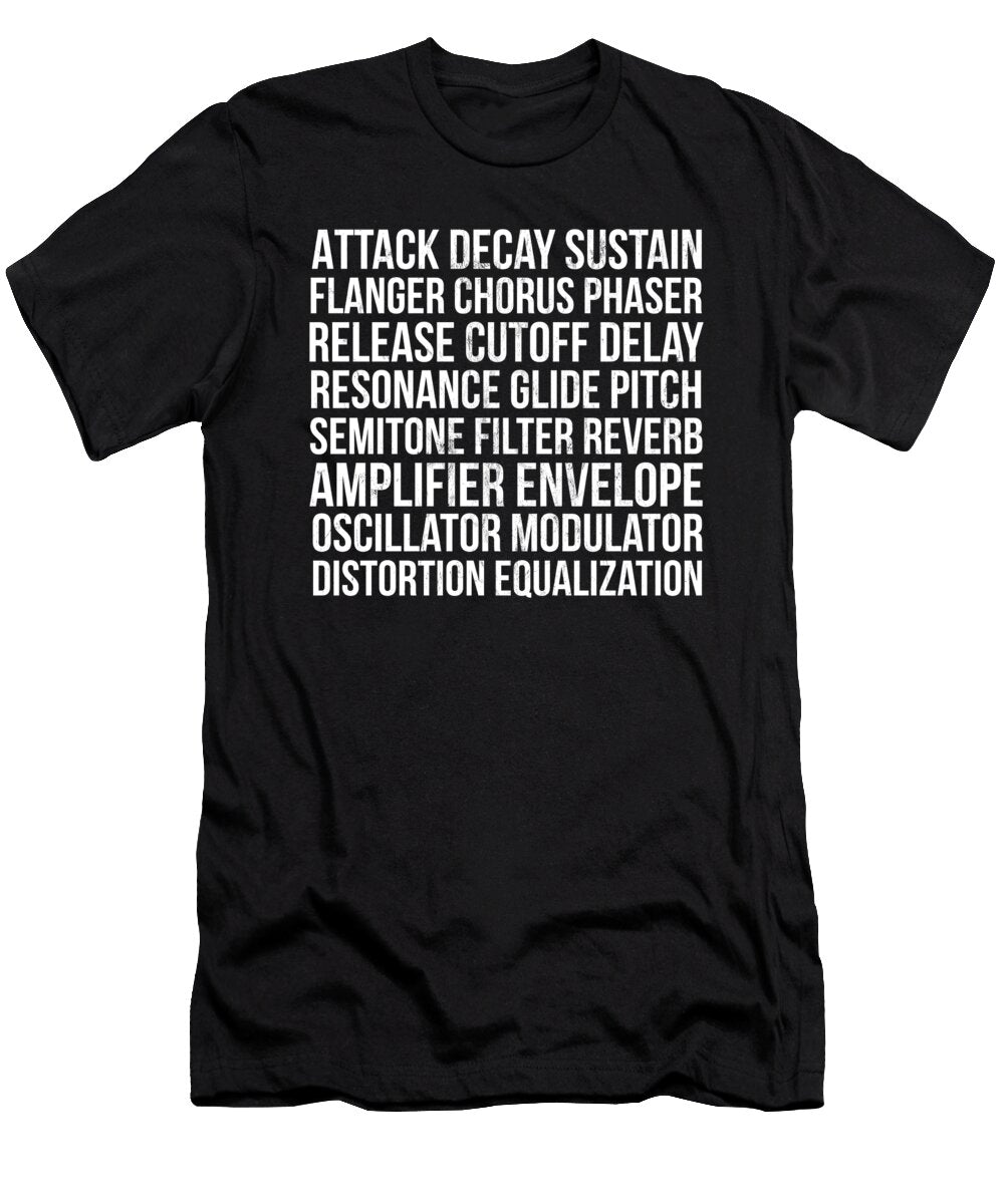 Mens Synth Terms Synthwave Noirty Designs T-Shirt
