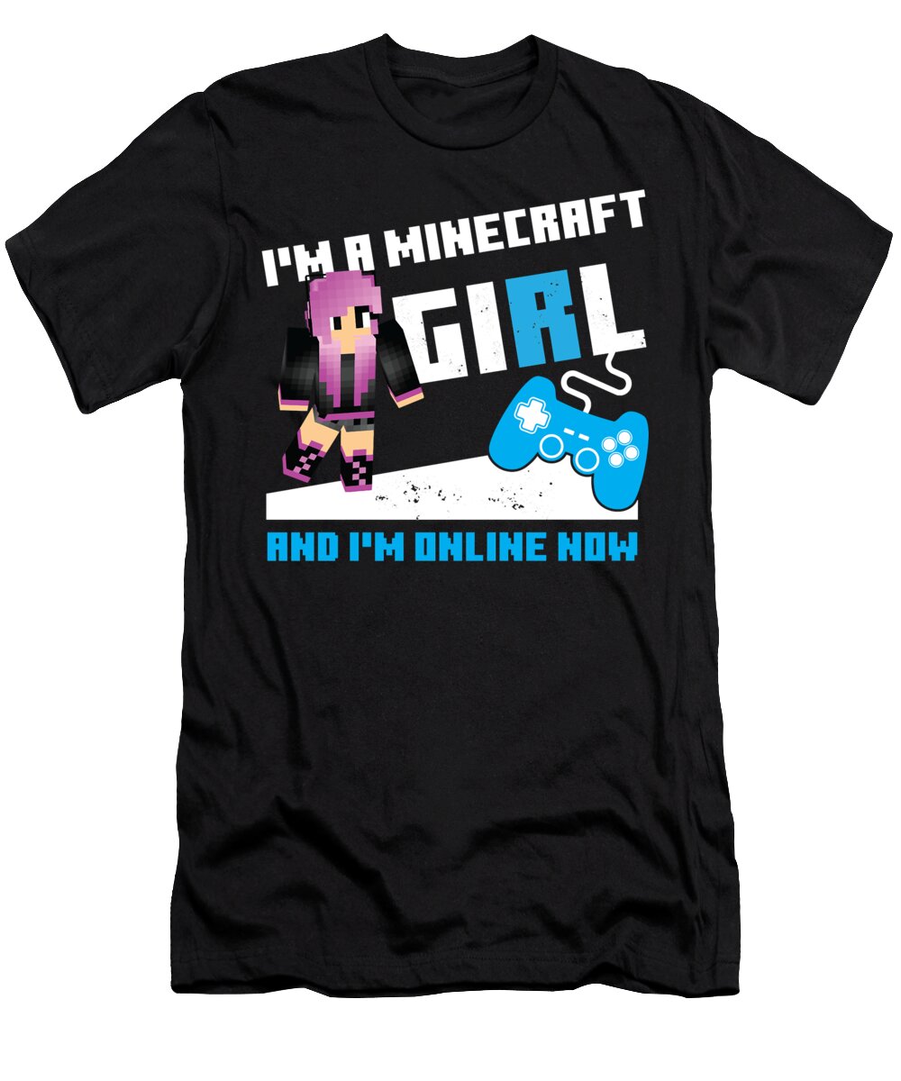 Mens Womens Video Games Minecraft for Kids Awesome Movie Fans Anime Chipi T-Shirt