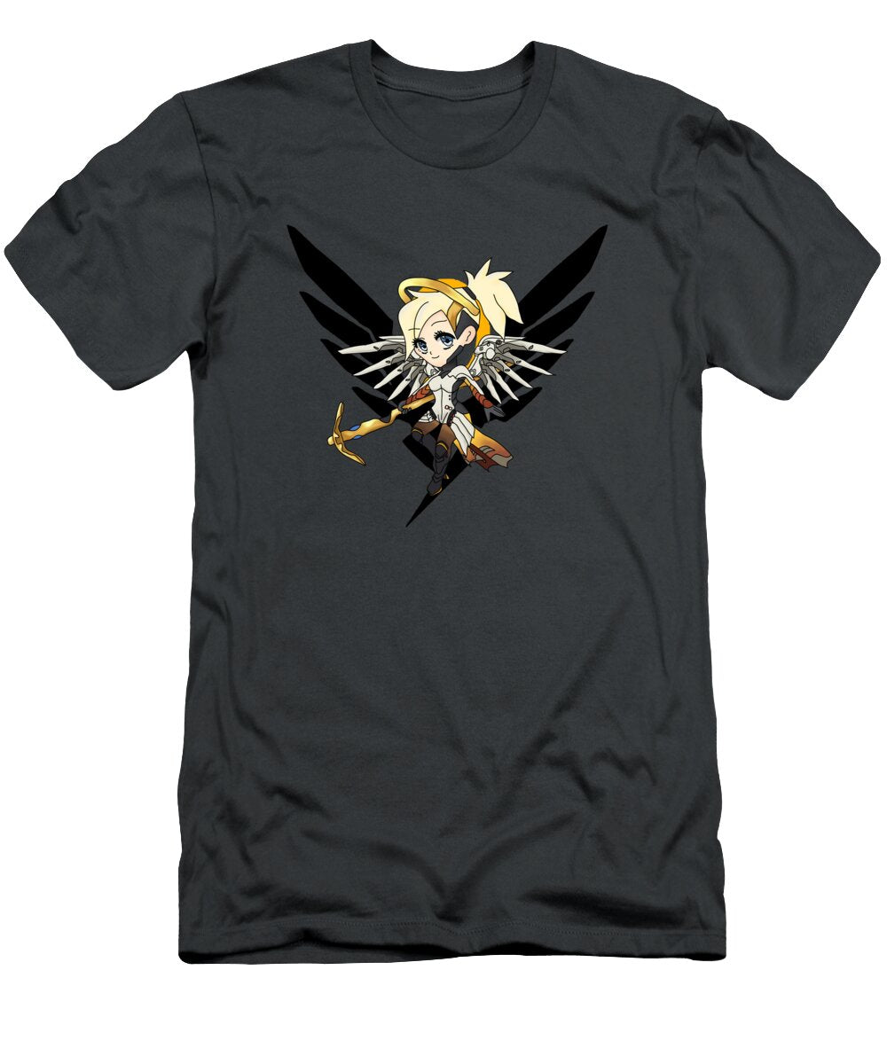 Mercy Support Overwatch Game T-Shirt