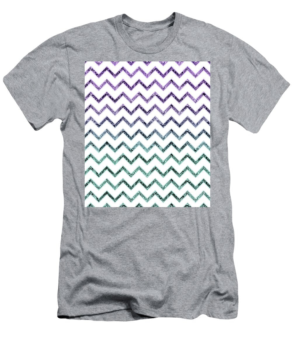 Mermaid Princess Glitter Glam Chevron 1 Shiny Decor Art Anitas and Bellas Art T-Shirt