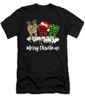 Merry Christmas Dentist Teeth Santa Hat Xmas Leopard Plaid Th T-Shirt