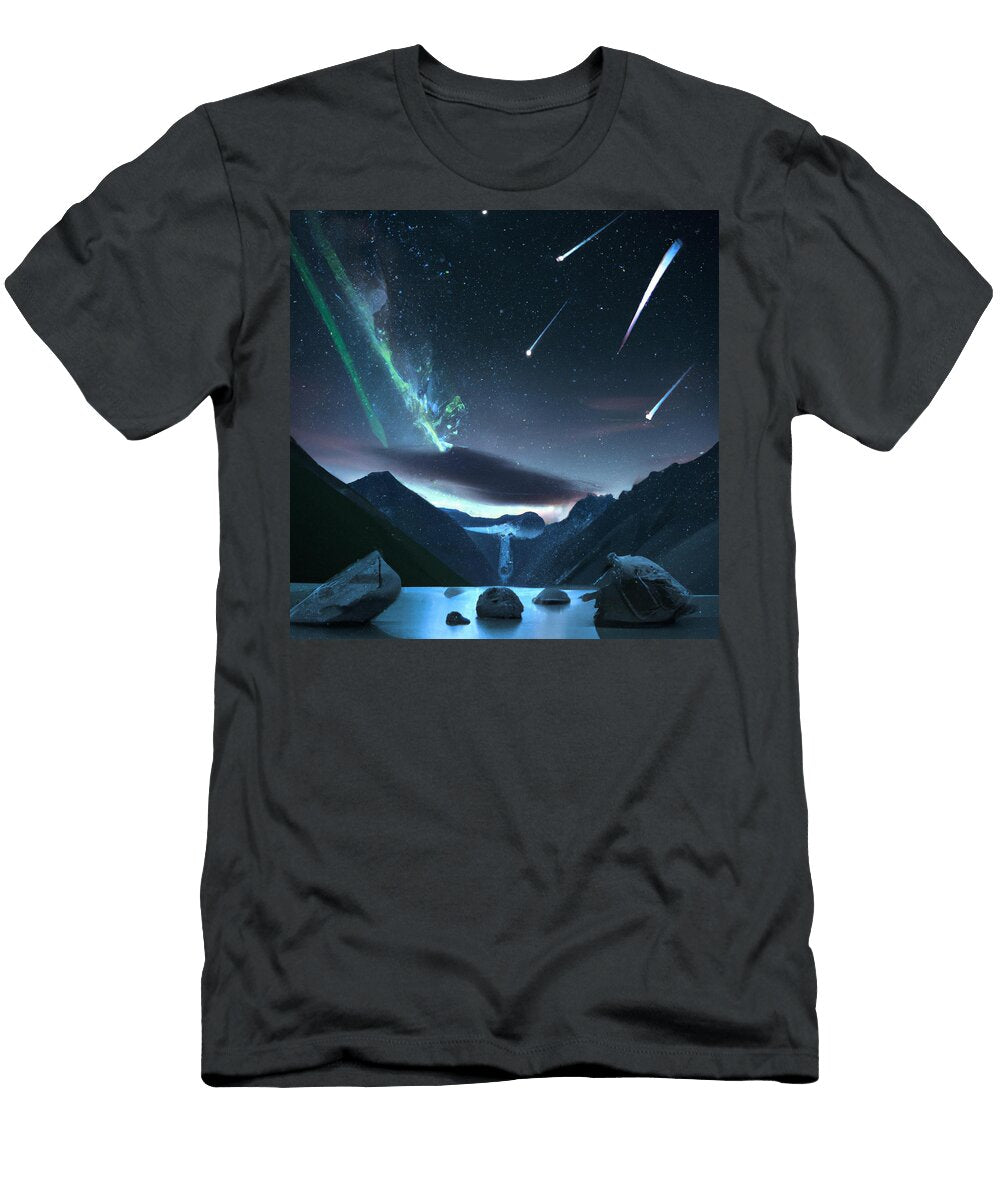 Meteoroids Synthwave Glacier Localhost Ai T-Shirt