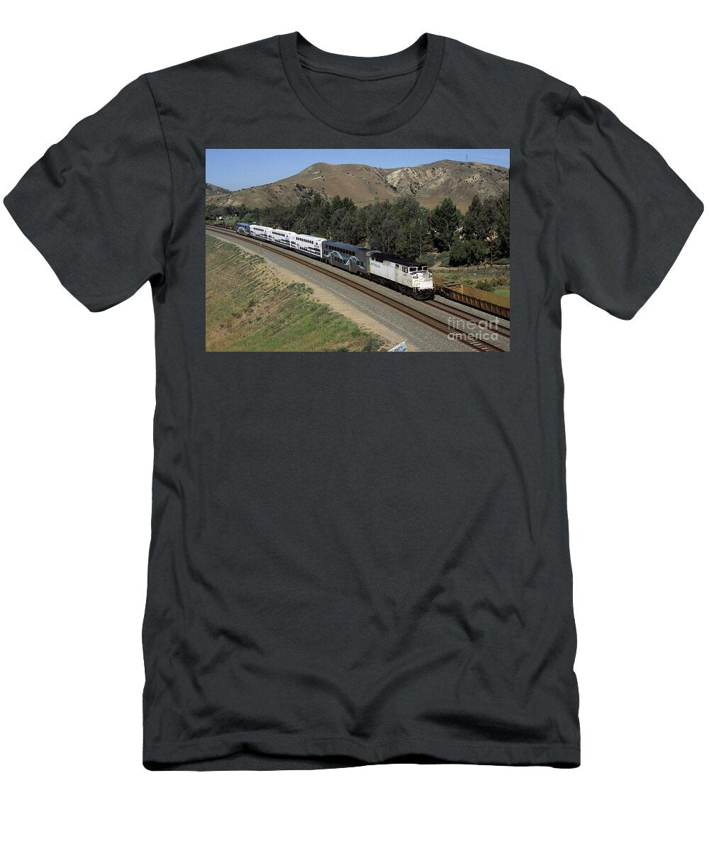 Metrolink 868 Emd F59ph Commuter Locomotive Corona California Photovault Archives T-Shirt