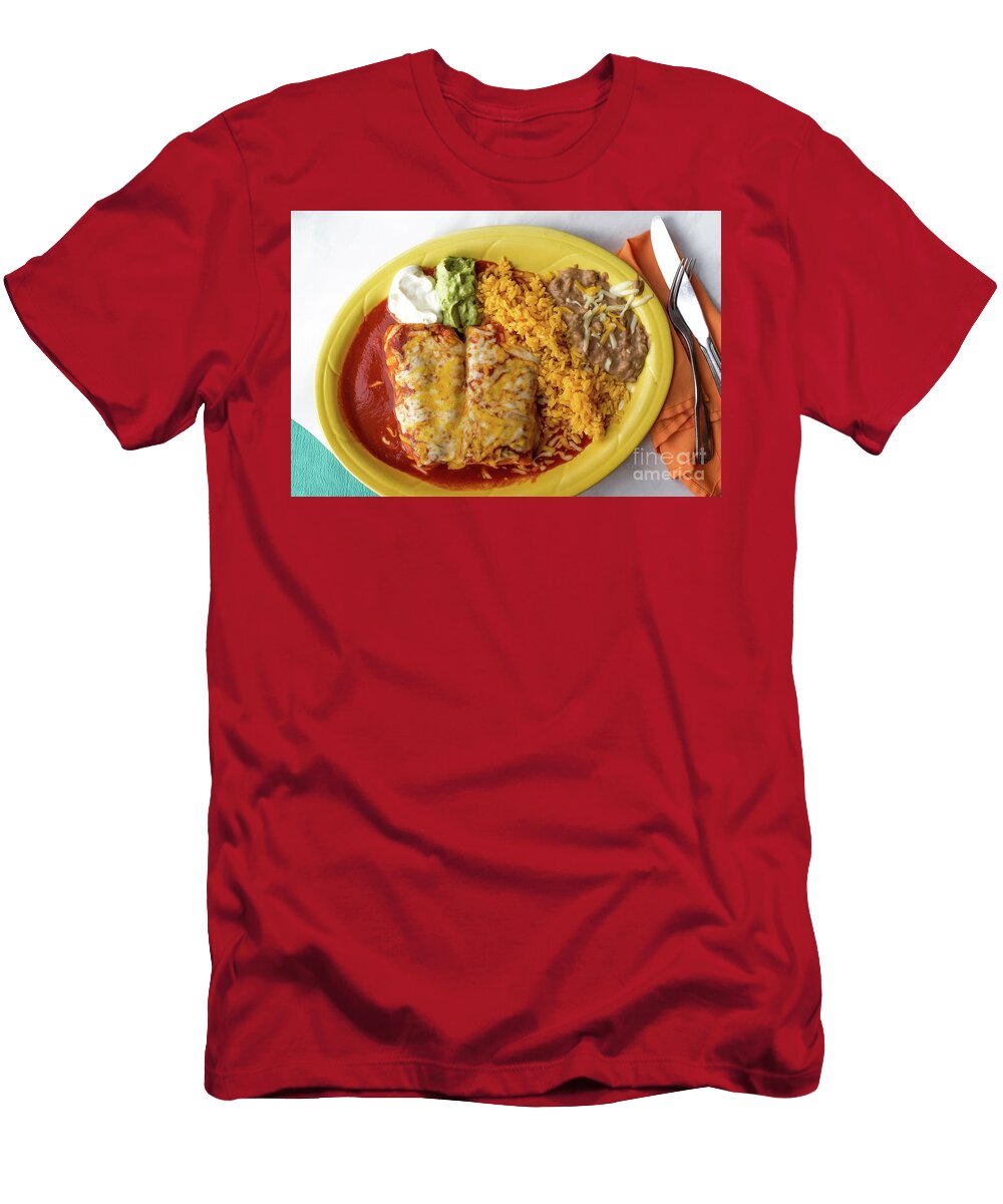 Mexican Chimichanga Burrito Ezume Images T-Shirt