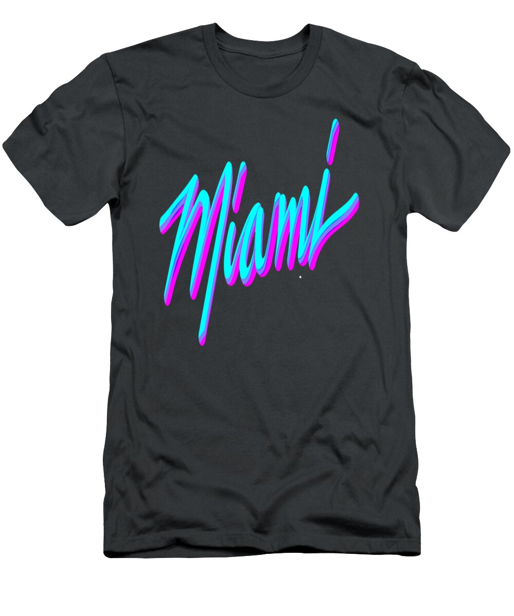 Miami Vaperwave Synthwave 80s Style Retro Design Domini Marenn T-Shirt