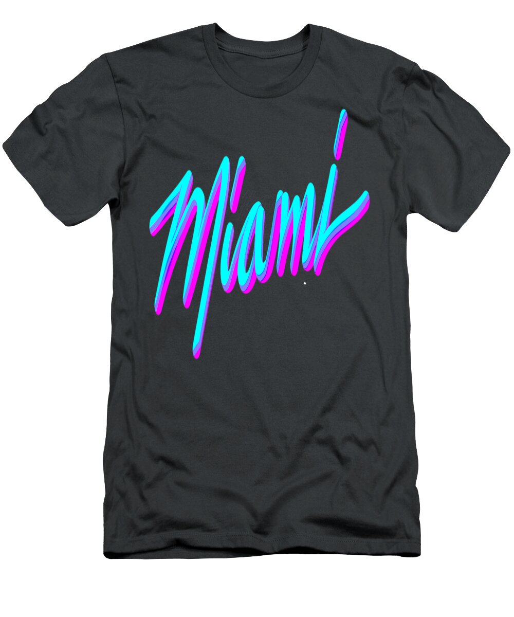 Miami Vaperwave Synthwave 80s Style Retro Design Freder Lilian T-Shirt
