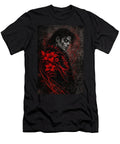 Michael Jackson Portrait with Red Flowers Museum of Exquisities T-Shirt