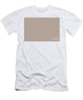 Mid Tone Brown and White Zig Zag Line Pattern Petite Pattern Minimal Graphic Designs T-Shirt