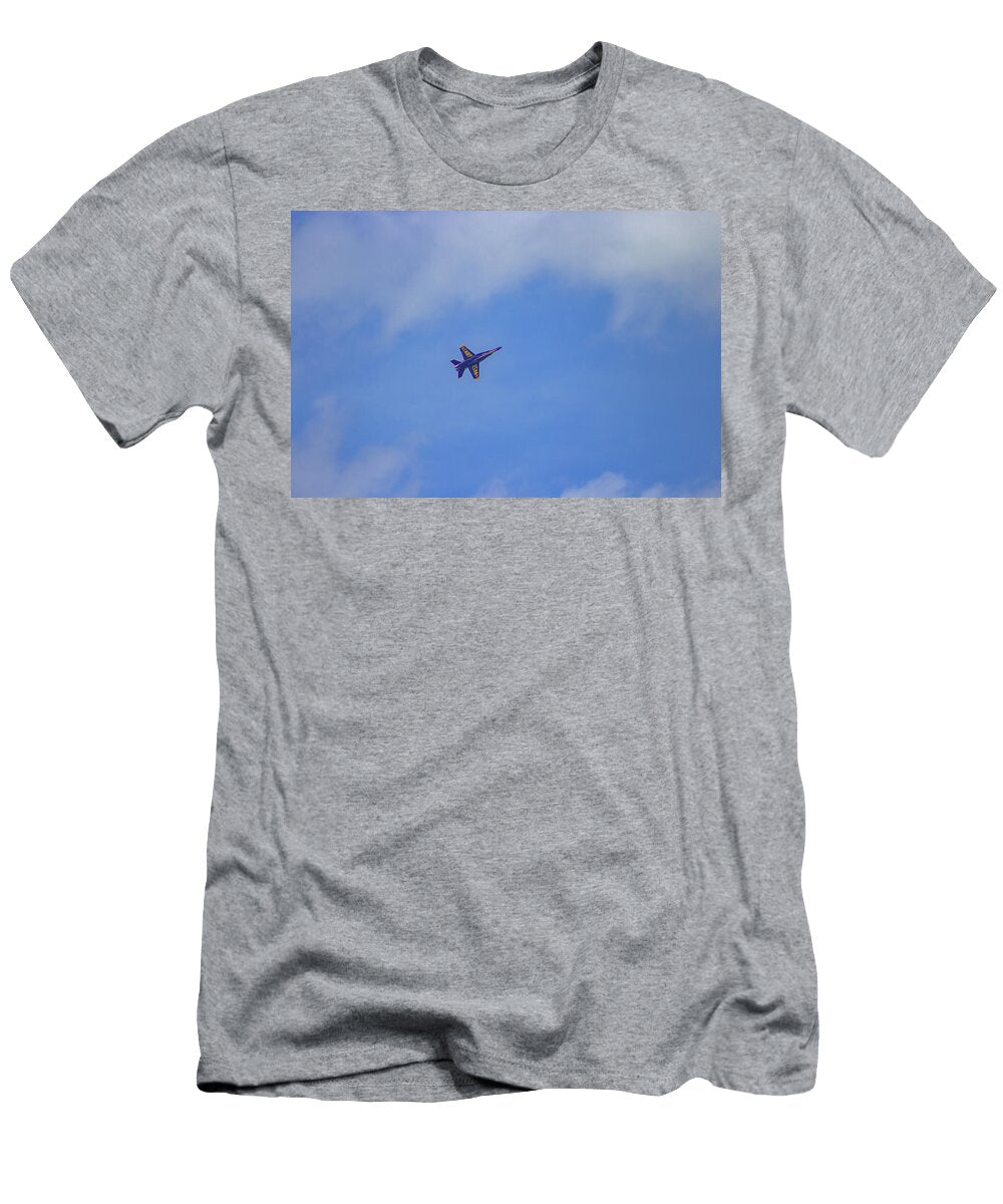 Military Jet Stunt in Clear Blue Sky Dennis Casey T-Shirt