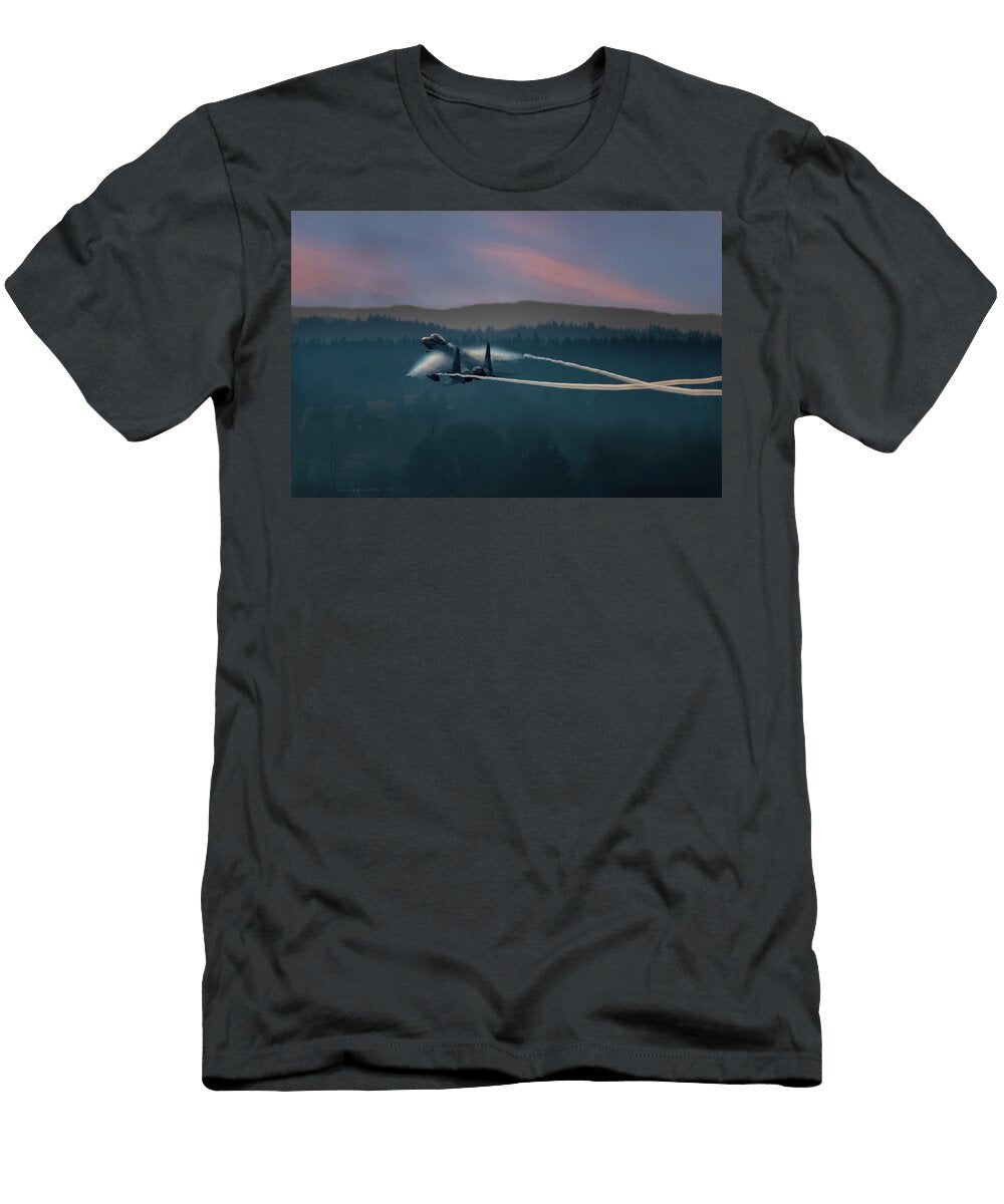 Military Jet Vapor Trails Wes and Dotty Weber T-Shirt