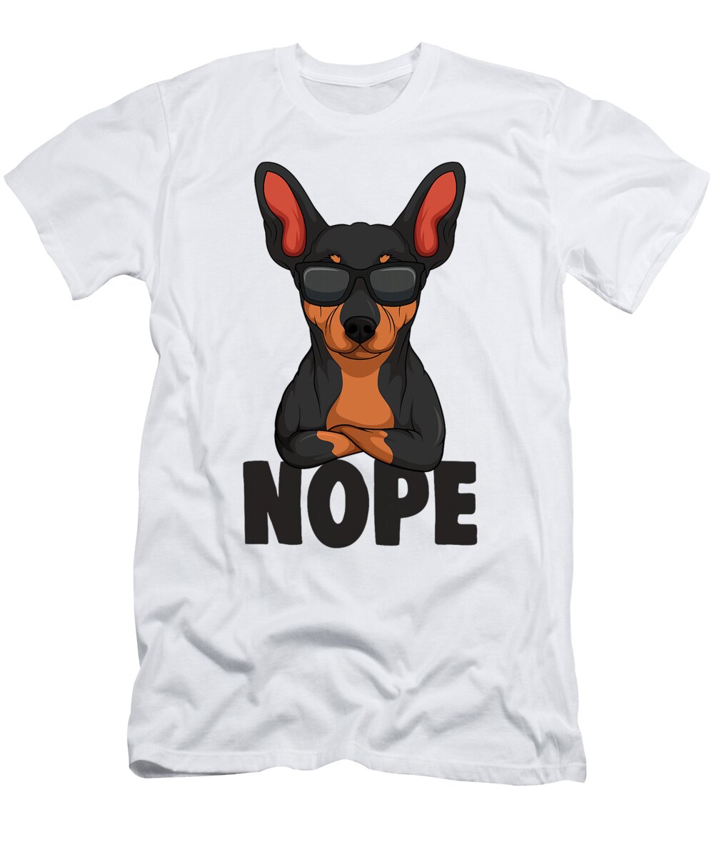 Min Pin Miniature Pinscher Dog Men Women Girls Studi Alex T-Shirt