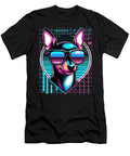 Min Pin Vaporwave Miniature Pinscher Lover Natalie Lidford T-Shirt