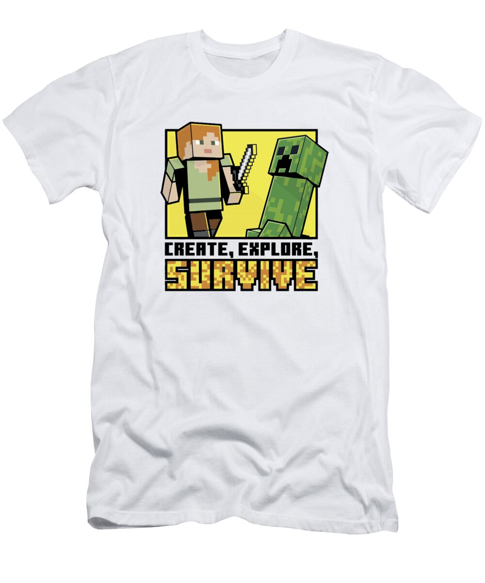 Minecraft Alex Create Explore Survive Super Game T-Shirt