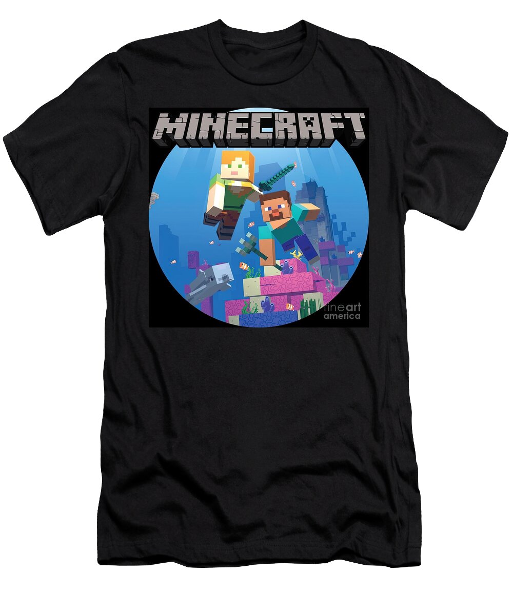 Minecraft Aquatic Shaw Heather T-Shirt