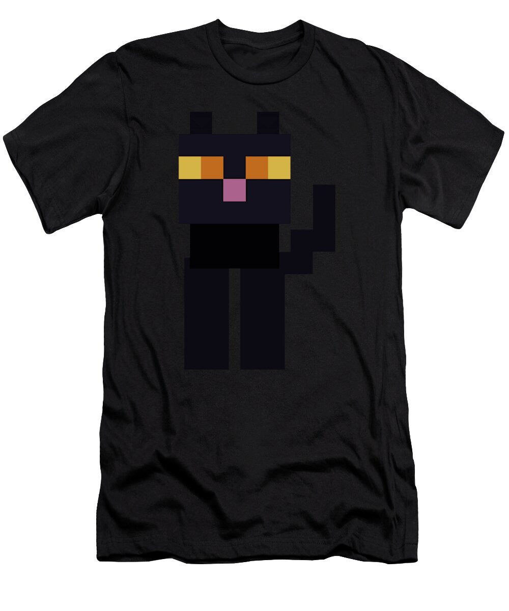 Minecraft Black Cat Ellis Daniel T-Shirt