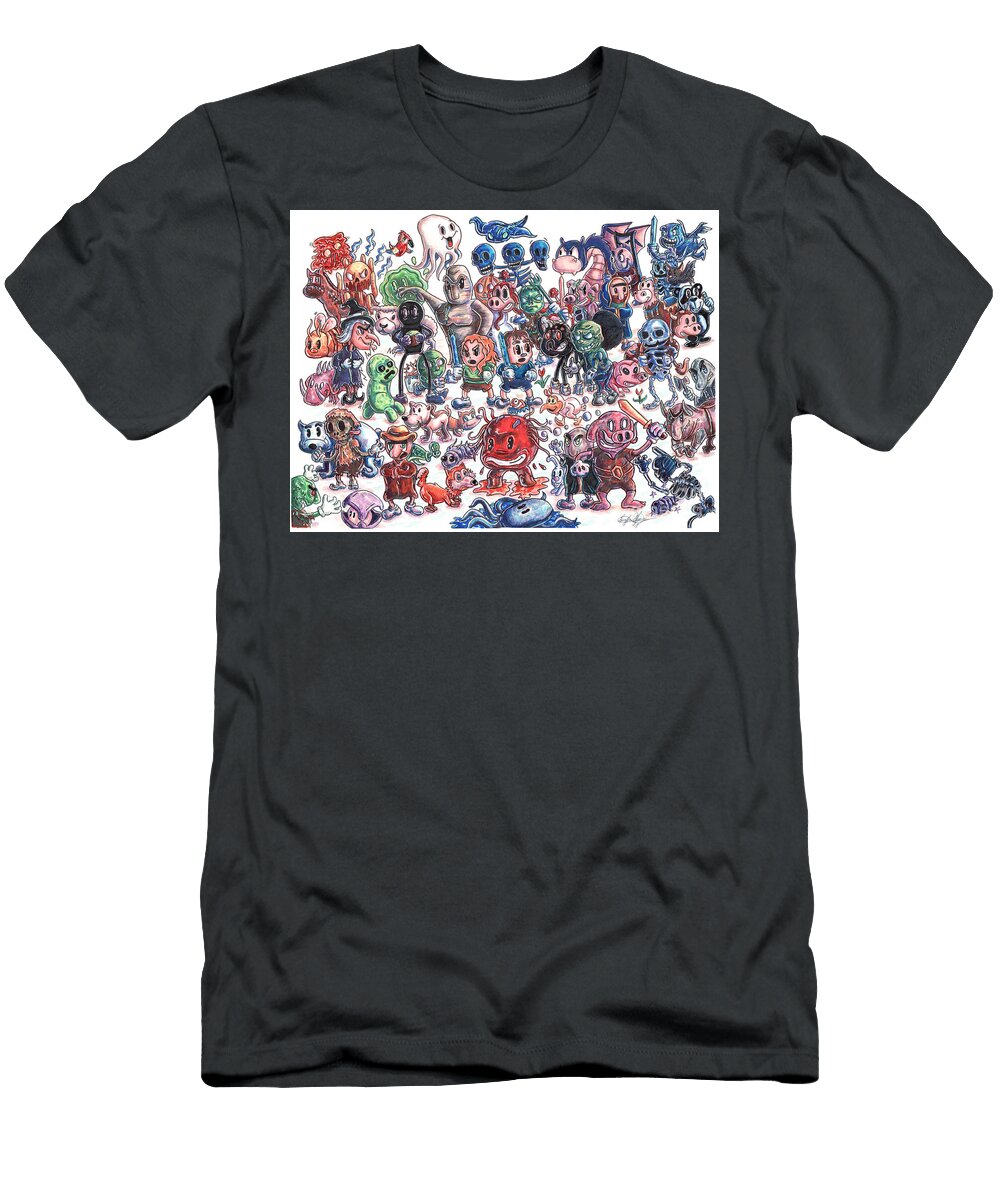 Minecraft But As a 1930s Cartoon Serafin Ureno T-Shirt