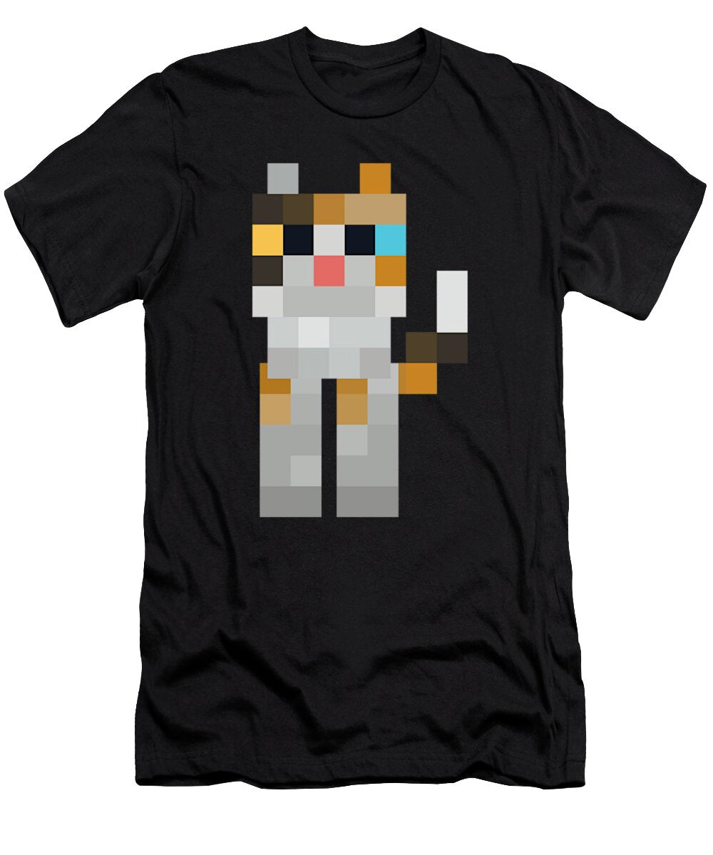 Minecraft Calico Cat Kids Jeremy Tony T-Shirt