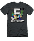 Minecraft Grouphot Happy 6th Birthday Robsan Leena T-Shirt