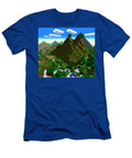 Minecraft Landscape Generative Ai Illustration Miroslav Nemecek T-Shirt