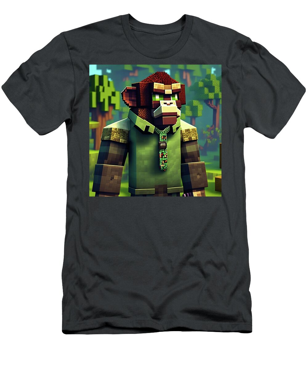 Minecraft Monkey1 Gichuki Wachira T-Shirt