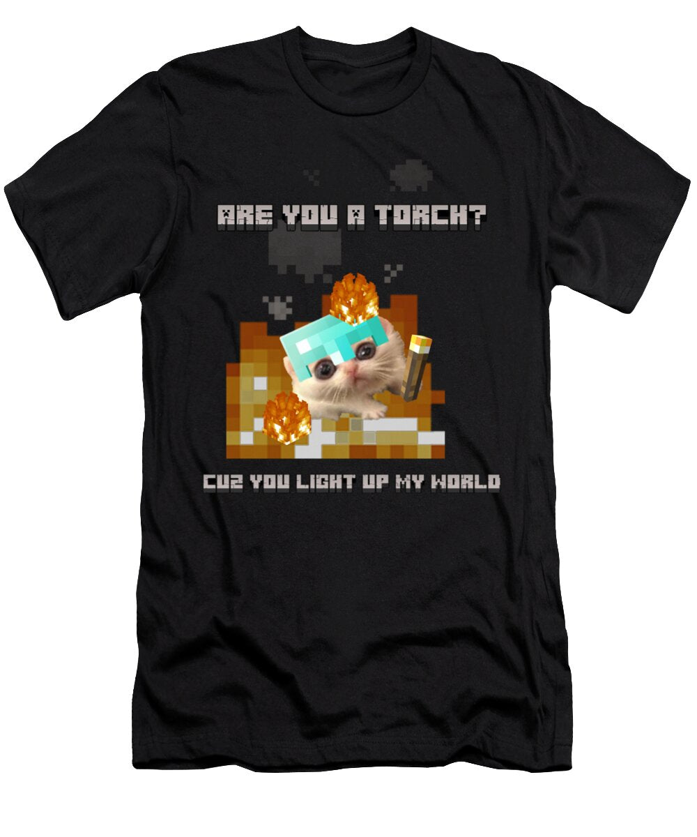 Minecraft Rizz Fireorch Weird Cute Cat Family Saunders Mitchell T-Shirt