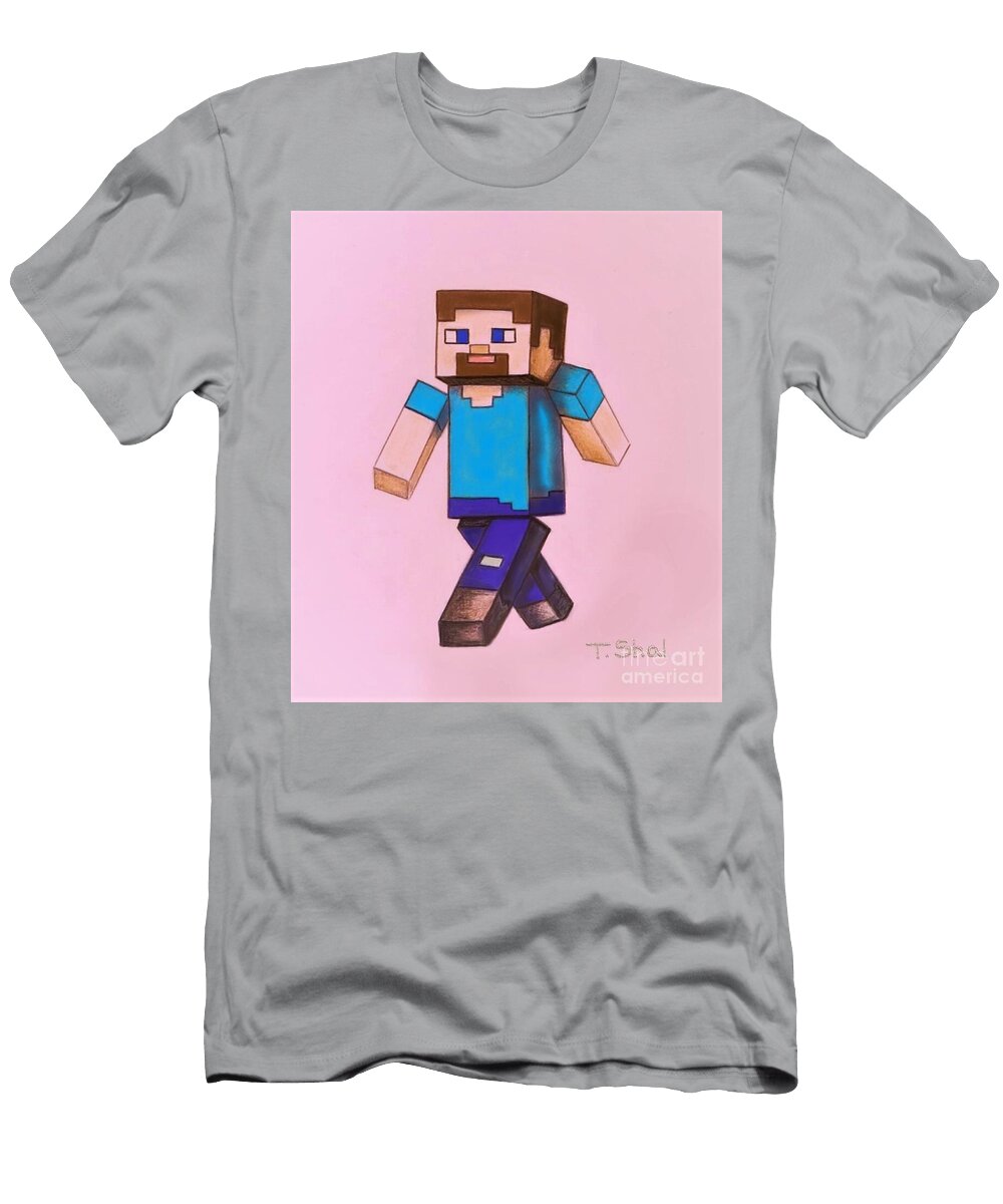 Minecraft Steve Cartoon Tara Shalton T-Shirt