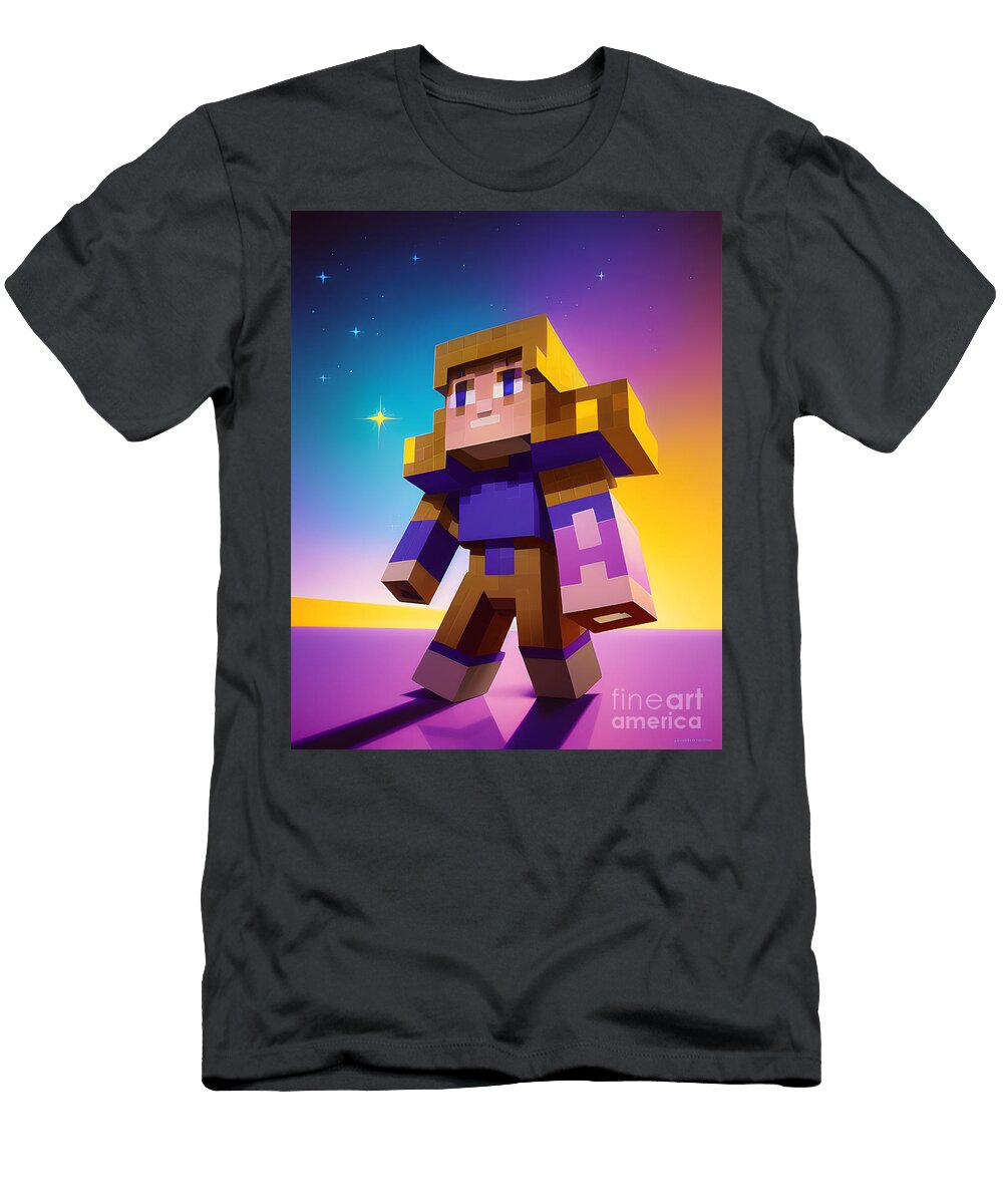 Minecraft to Life with Colorful Characte Artvizual T-Shirt