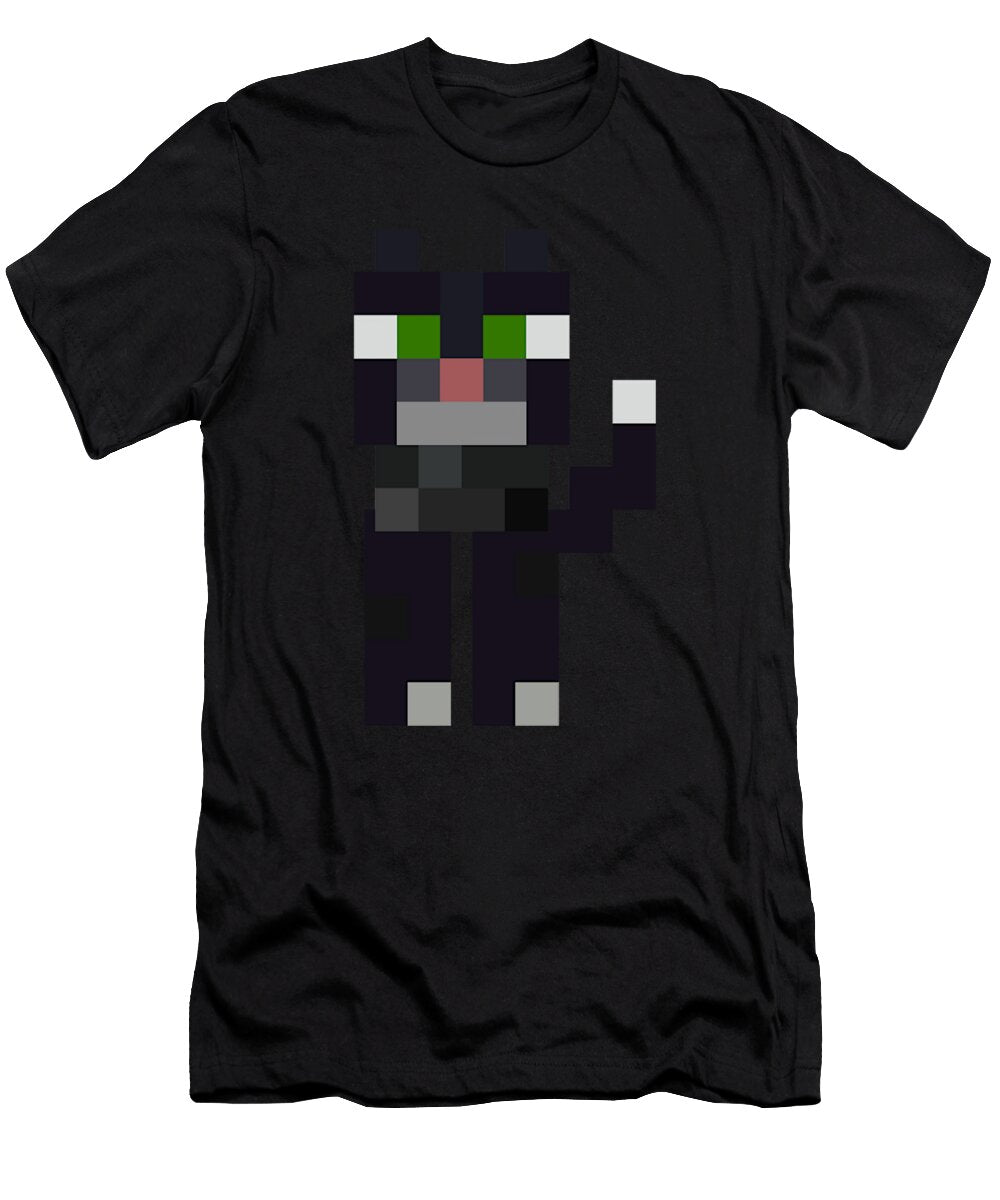 Minecraft Tuxedo Cat Kids Tracy Thomas T-Shirt