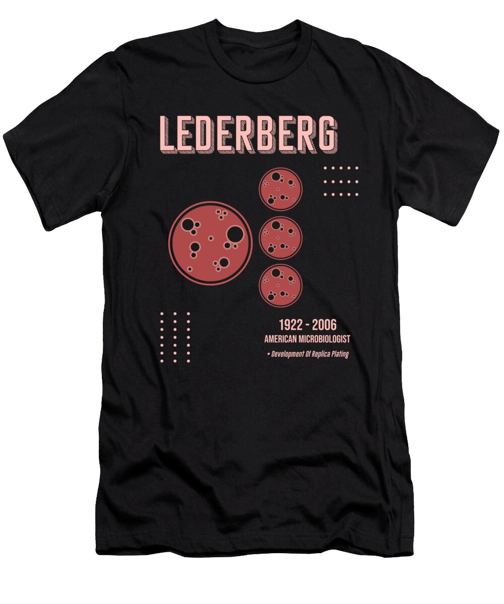 Minimal Science Poster Esther Lederberg Microbiologist Studio Grafiikka T-Shirt
