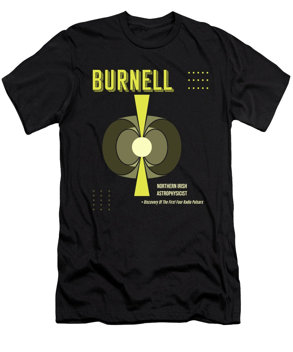 Minimal Science Poster Jocelyn Bell Burnell Astrophysicist Studio Grafiikka T-Shirt