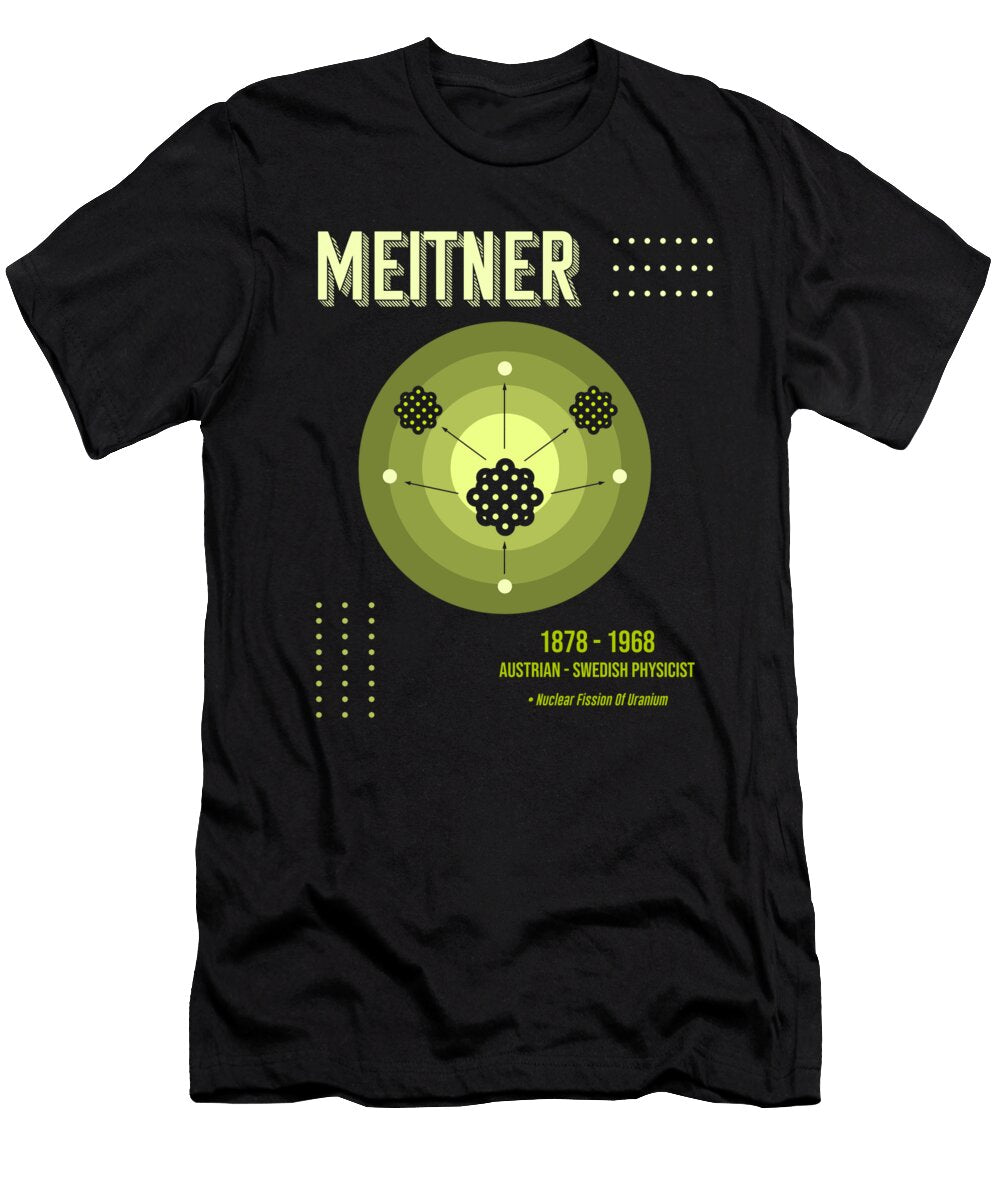 Minimal Science Poster Lise Meitner Swedish Physicist Studio Grafiikka T-Shirt